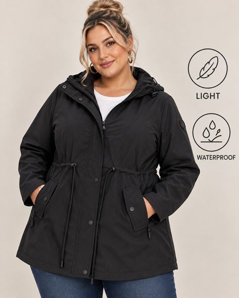Picture of WATER PROOF PARKA JACKET COMFY LIGHT WITH FUR LINING